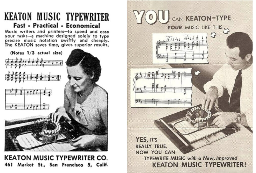 muzyczna maszyna do pisania muzyki music typewriter