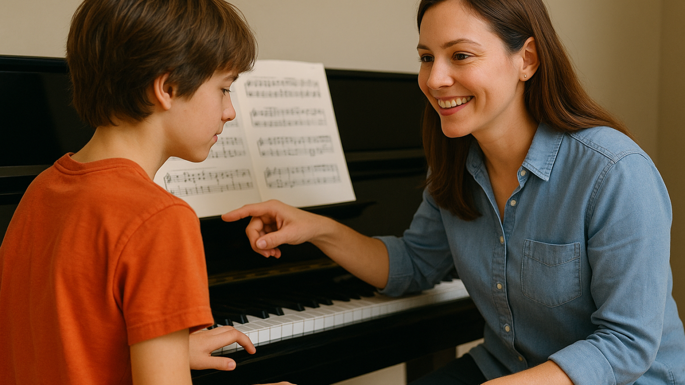 lekcja pianina